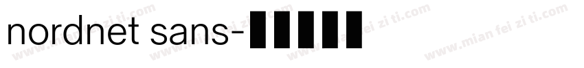 nordnet sans字体转换